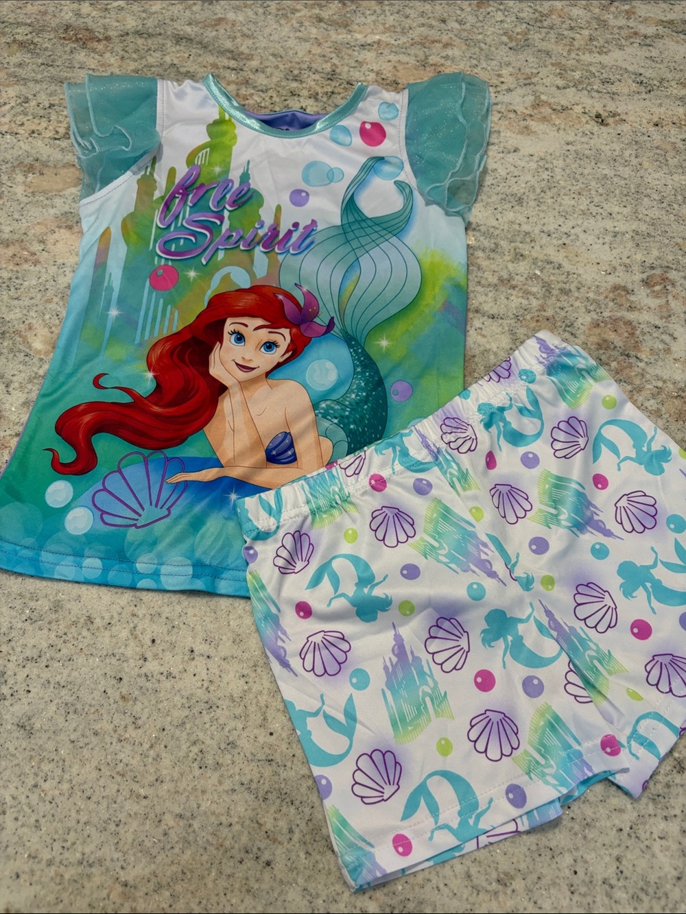 10/$30 Disney Ariel Girls' Pj Set